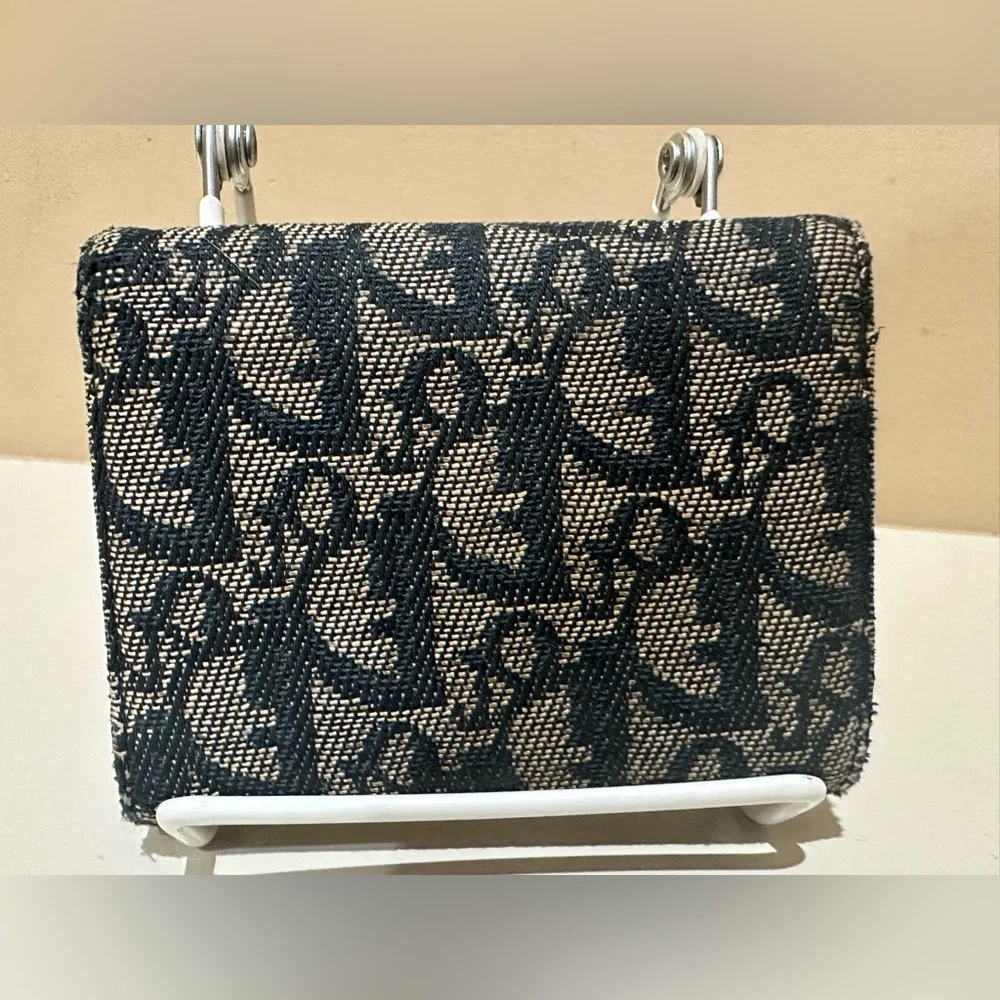 Dior Saddle Denim Trotter Wallet